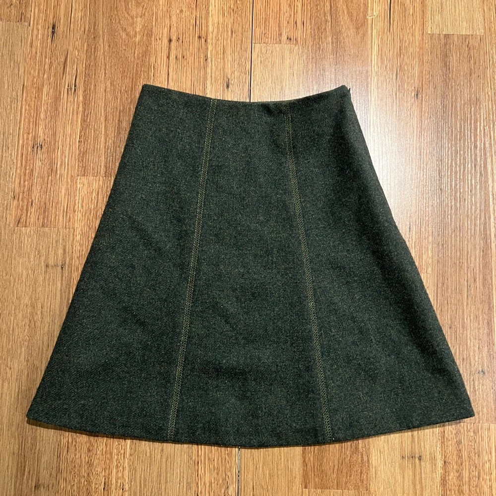 David Charles 100% Wool Dark Green Children’s Skirt
